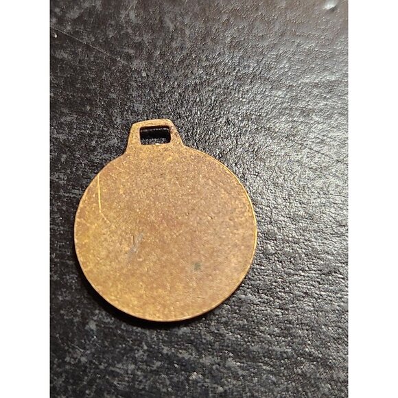 Vintage Paris Arc De Triomphe Souvenir Brass Charm Pendant - Picture 3 of 4